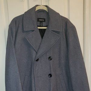 Clairborne Heather Gray Peacoat